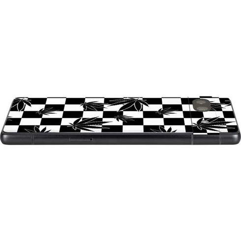 Marijuana Checkered Google Pixel 7a Skin